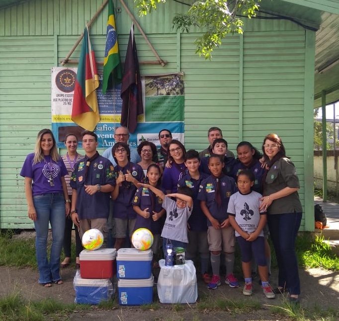 VT realiza doação para Grupo Escoteiro em Porto Alegre